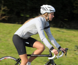 Rapha Women's Rain Jacket  - riding 1
