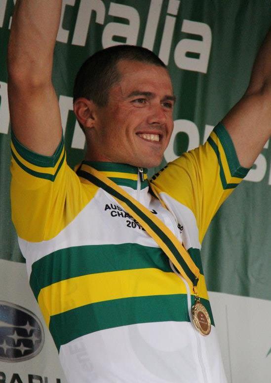 Simon Gerrans in Australian national champion’s jersey (picture source – GreenEdge on Facebook