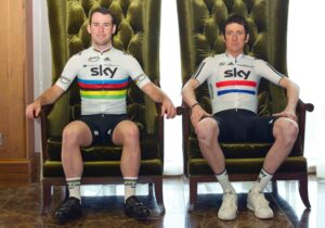 Team Sky Mark Cavendish and Bradley Wiggins (picture credit Team Sky:Jeff Moore)
