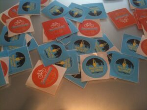 Milan San Remo Save a Cyclist sticker