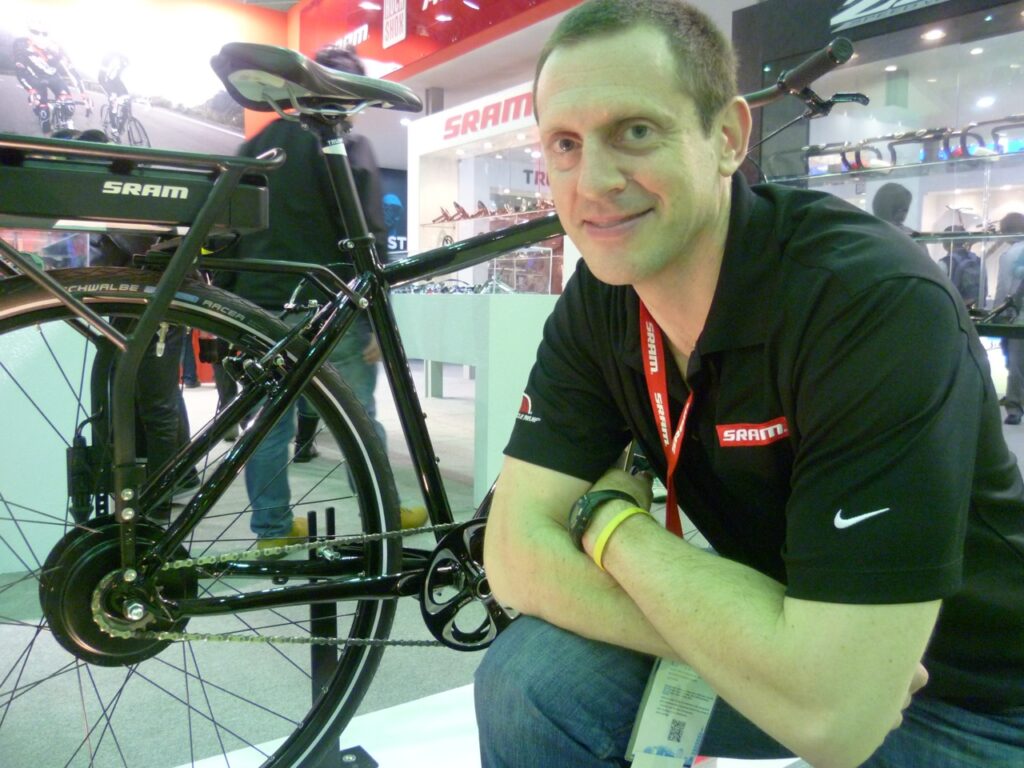 SRAM e-matic, with Sram’s product manager Rob Cappucci
