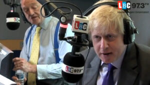 Ken Livingstone and Boris Johnson LBC debate YouTube still