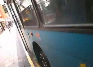 Leicester bus helmetcam still