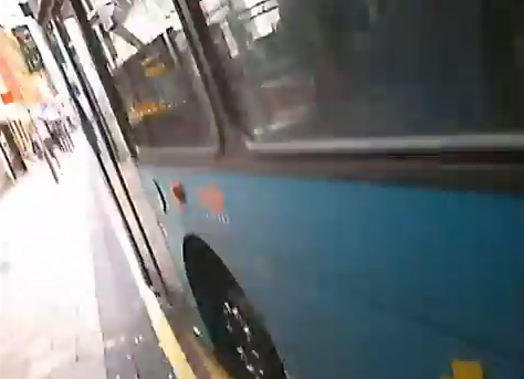 Leicester bus helmetcam still