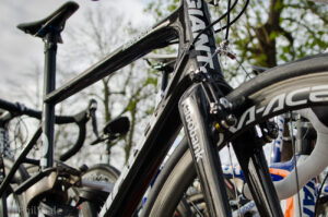 Rabobank's cross setup allowed them to run a 30mm FMB tubular which Boom was reputed to have 60psi in.