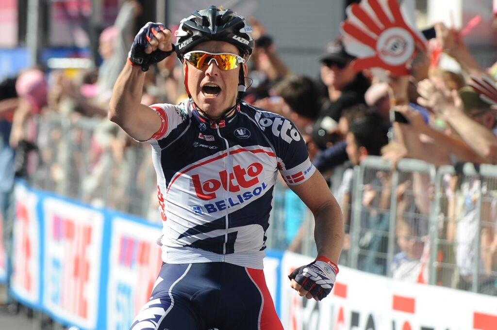 Giro 2012 S12 Lars Bak wins in Sestri Levante (Fabio Ferrari – LaPresse – RCS Sport)