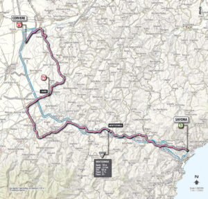 Giro 2012 Stage 13 map