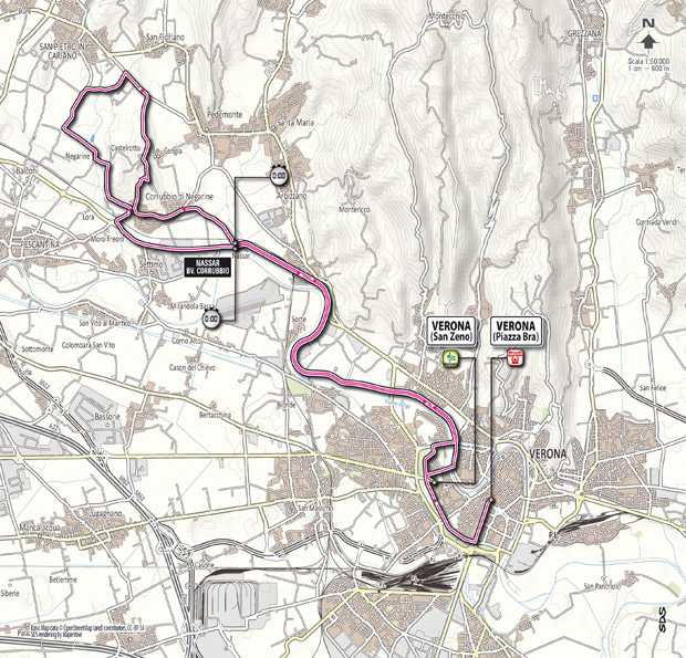 Giro 2012 Stage 4 map