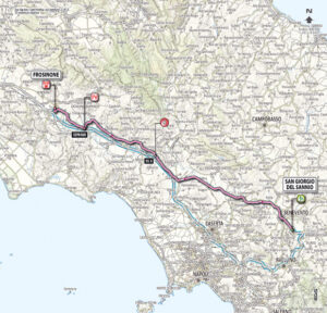 Giro 2012 Stage 9 map