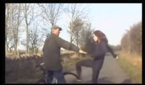 Gloucestershire road rage ninja woman kick