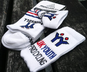 Moose Team UK Youth socks and phone sock