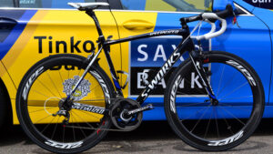 Saxo Bank-Tinkoff Bank are supplied by Specialized, this is the SL4