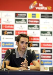 Alberto Contador Vuelta 2012 press conference