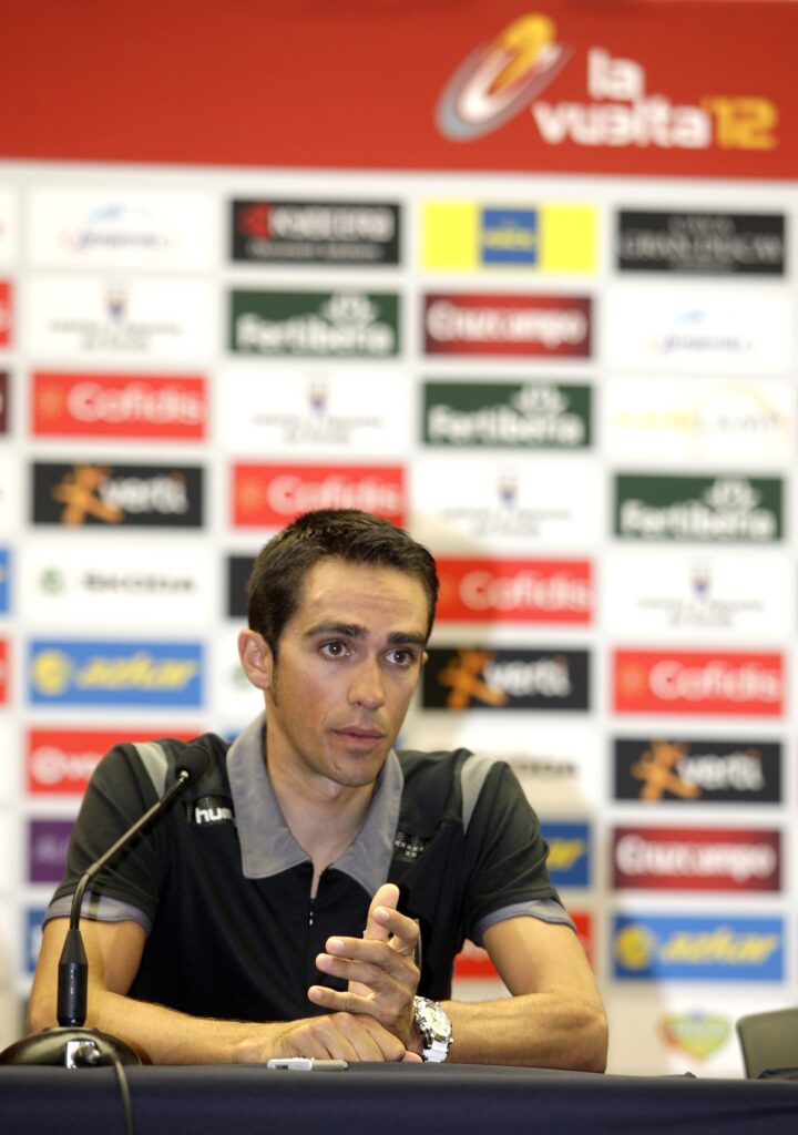 Alberto Contador Vuelta 2012 press conference