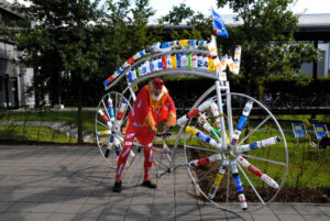 Didi the Devil and his Bottle Bike (picture courtesy Shift Active Media)