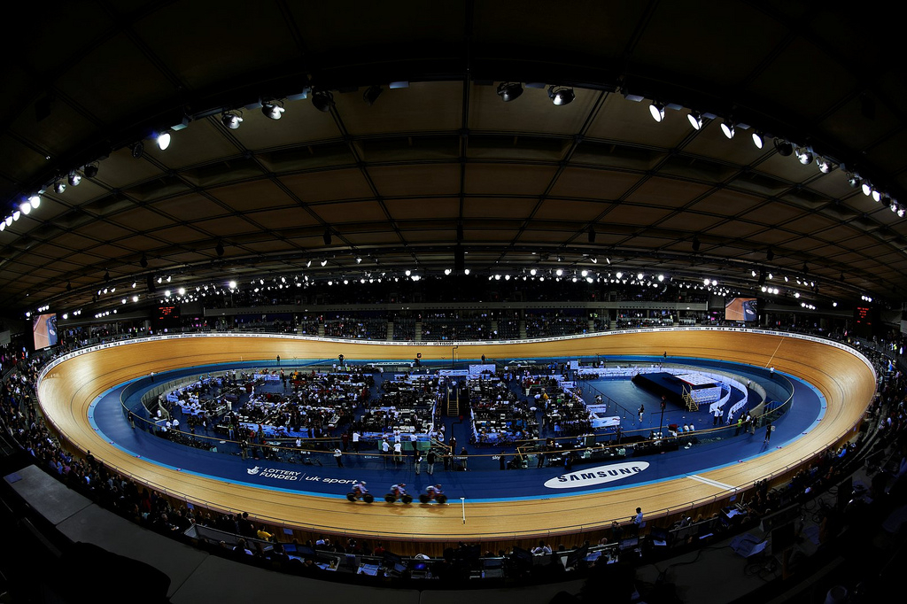 Olympic Velodrome during 2012 London TWC (copyright britishcycling.org.uk)