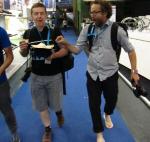 Tony and TR fighting over the pork