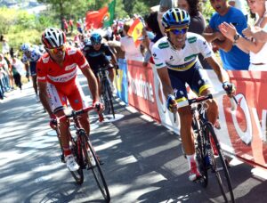 Vuelta 2012 S12 Rodriguez and Contador attack (copyright Unipublic:Graham Watson)