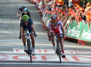 Vuelta 2012 S3 Valverde just beats Rodriguez (copyright Unipublic:Graham Watson)