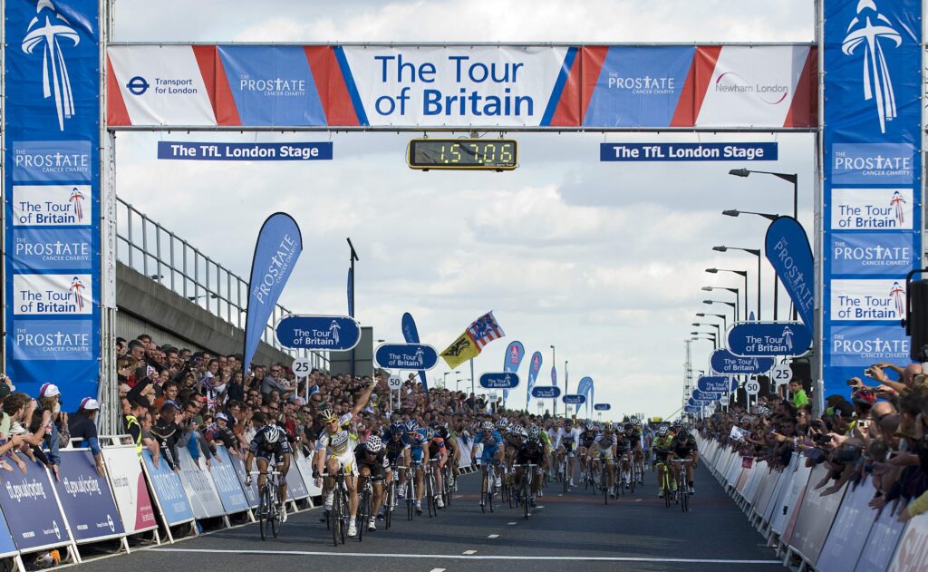 Andre Greipel wins Stage 8 of the 2010 Tour of Britain (picure credit The Tour of Britain)