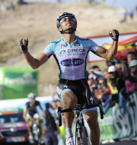 Dario Cataldo wins 2012 Vuelta Stage 16 (copyright Unipublic:Graham Watson