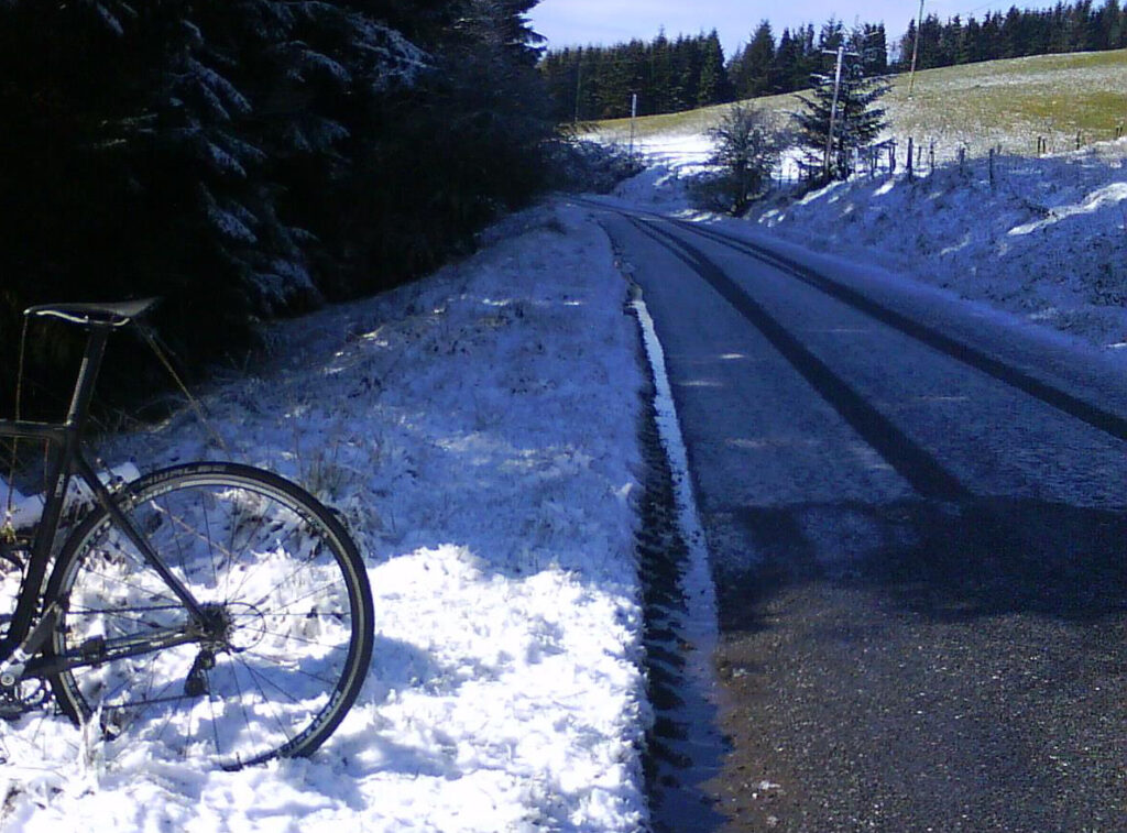 A frosty road