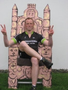 James Davies Wiggo throne (Virgin Money Giving)