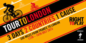 Right to Play Tour to London 2013 logo