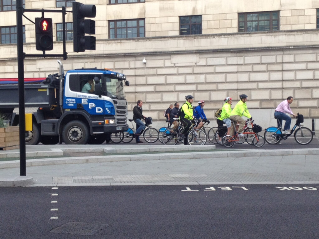 Blackfriars Bridge – pic credit Cyclists In The City