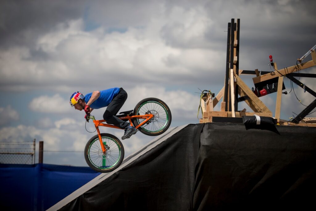Danny MacAskill Red Bull Athlete Machine (picture credit Red Bull)