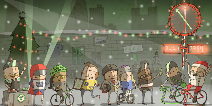 Vulpine Xmas Fete Illustration