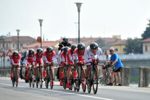 Katusha in 2012 Giro TTT (copyright Daniele Badolato, LaPresse, RCS Sport)