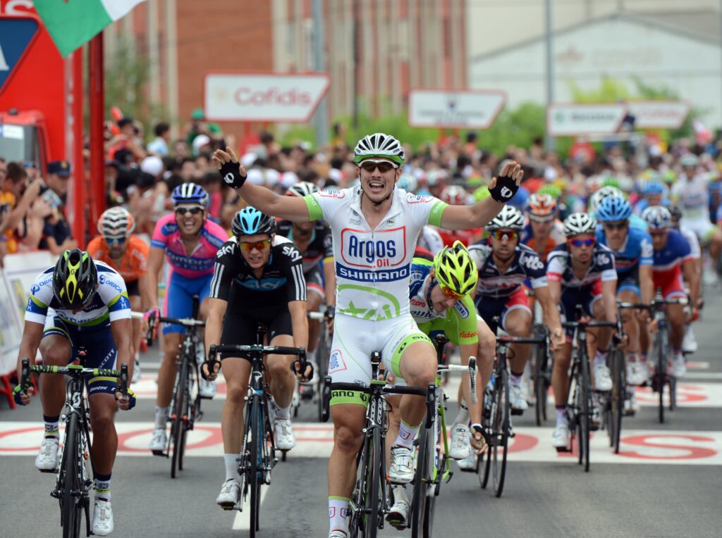 Vuelta 2012 S2 John Degenkolb wins sprint (copyright Unipublic:Graham Watson)