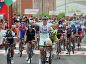 Vuelta 2012 S2 John Degenkolb wins sprint (copyright Unipublic:Graham Watson)
