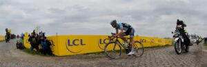 Boonen solos to the finish watched by the worlds media