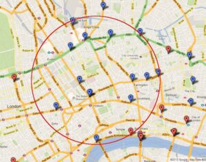 Central London cyclist fatalties, 2001-12 (source I Cycle Liverpool)