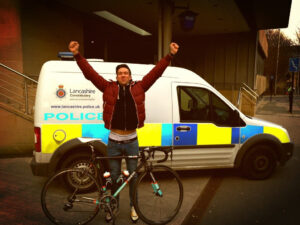 Ian Bibby reunited with his bike (source Twitter)