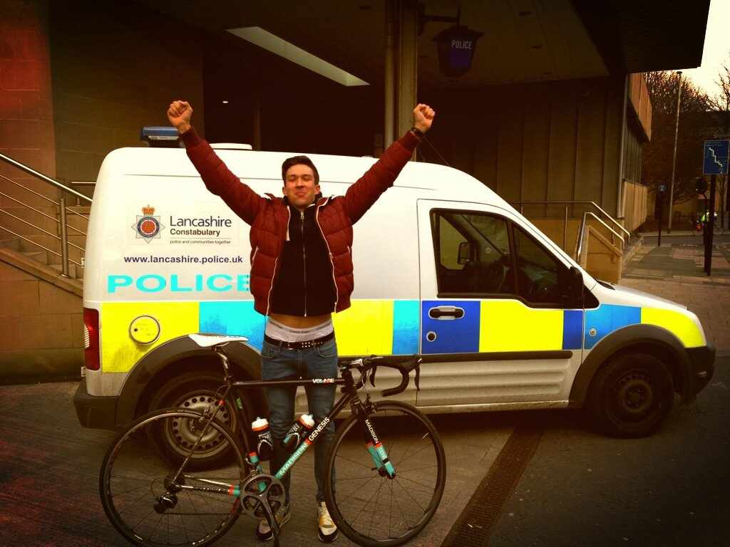 Ian Bibby reunited with his bike (source Twitter)