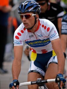 Johnny Hoogerland won the King of the Mountains competition (copyright Simon MacMichael)