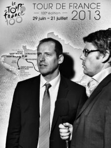 07 Christian Prudhomme at the TDF 2013 launch © Simon MacMichael