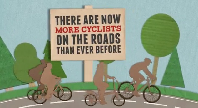 Cyclists vs Drivers YouTube still from Motoring.co.uk