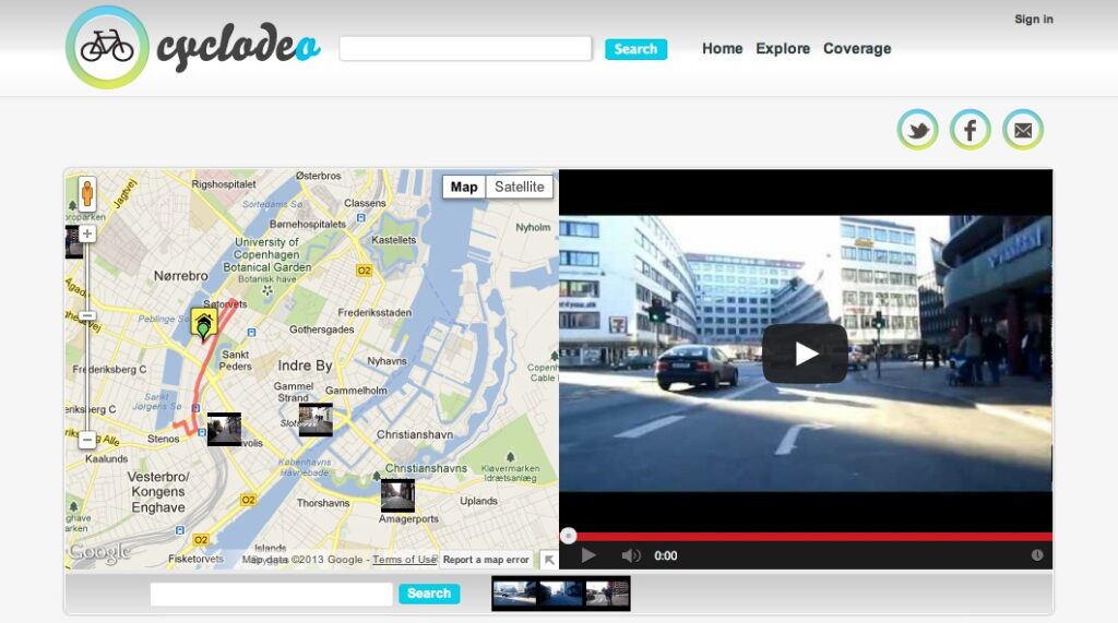 Cyclodeo Copenhagen screenshot