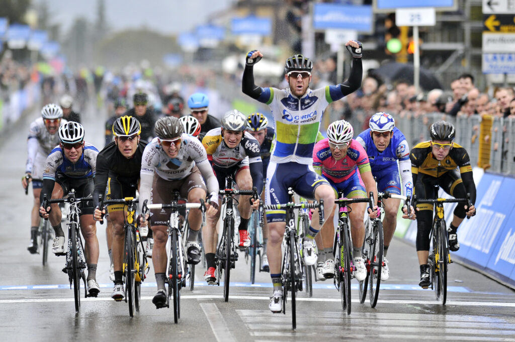 Matt Goss wins Stage 2 of 2013 Tirreno Adriatico (pic Gian Mattia d’Alberto, LaPresse, RCS Sport)