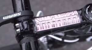 OPQS Milan-San Remo top tube race profile