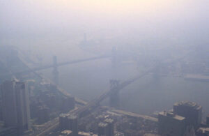 Smog over NYC&hellip; blame the cyclists&hellip;