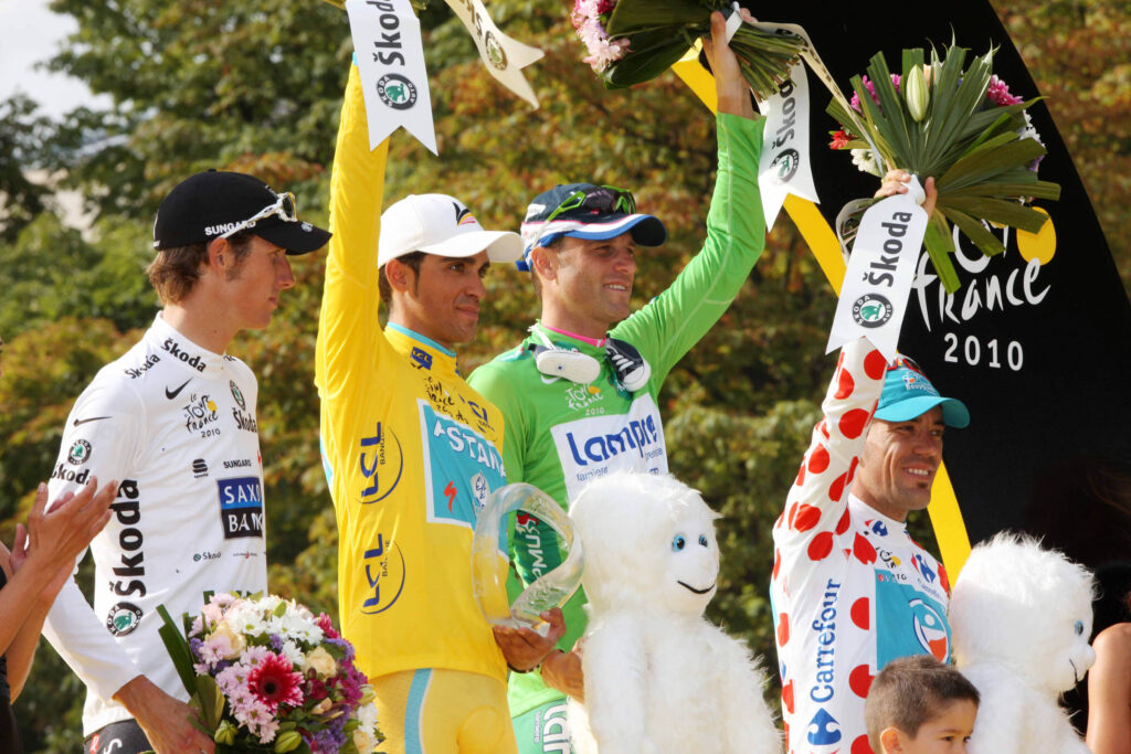 2010 Tour de France podium (Photosport International)