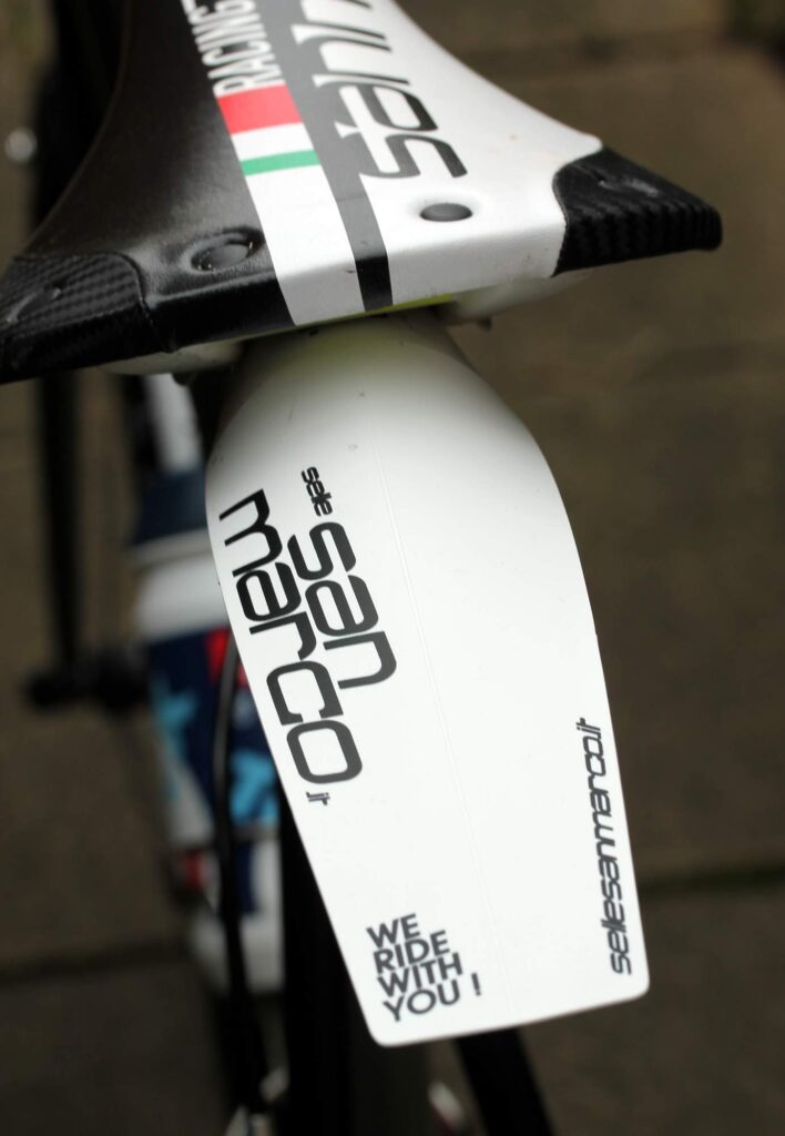 San Marco Ass Saver mudguard fitted