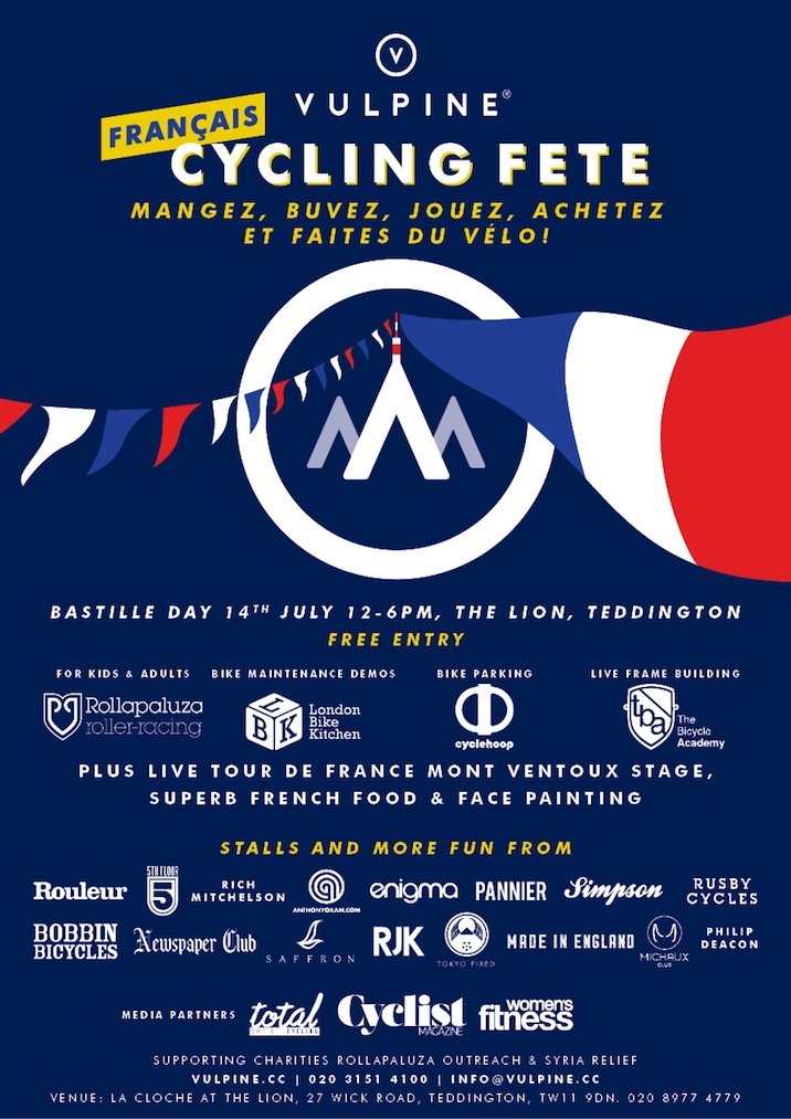 Francais Vulpine Cycling Fete on Bastille day