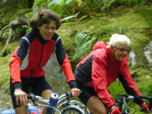 Aileen Brown and Audrey Fyfe on holiday
