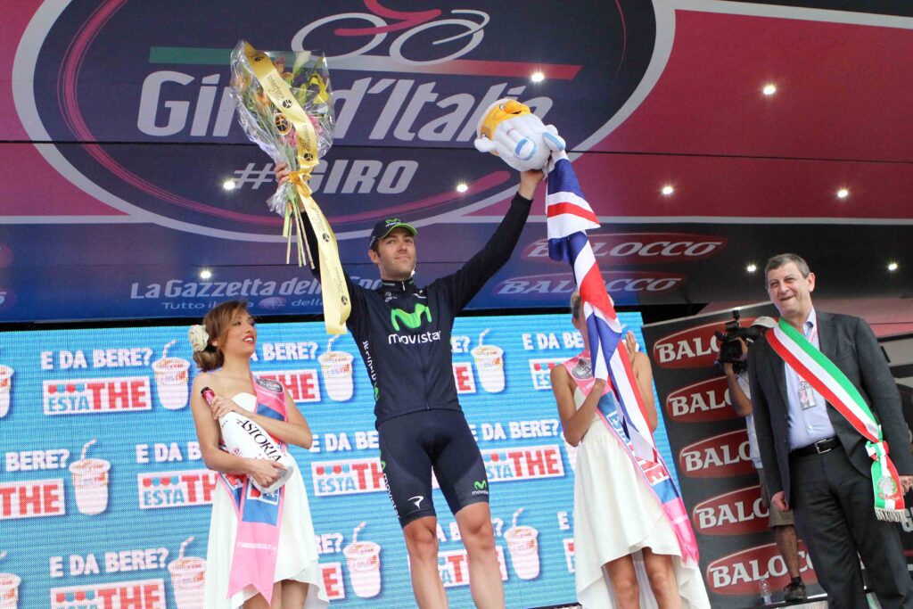 Alex Dowsett after winning Giro TT (picture RCS Sport)